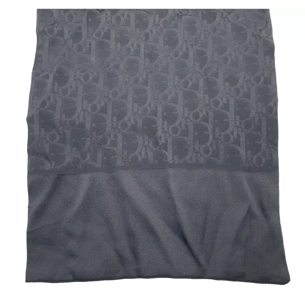 Authentic Christian Dior Carré 90 Black Silk Scarf W/Box (DCO) - Picture 10 of 12